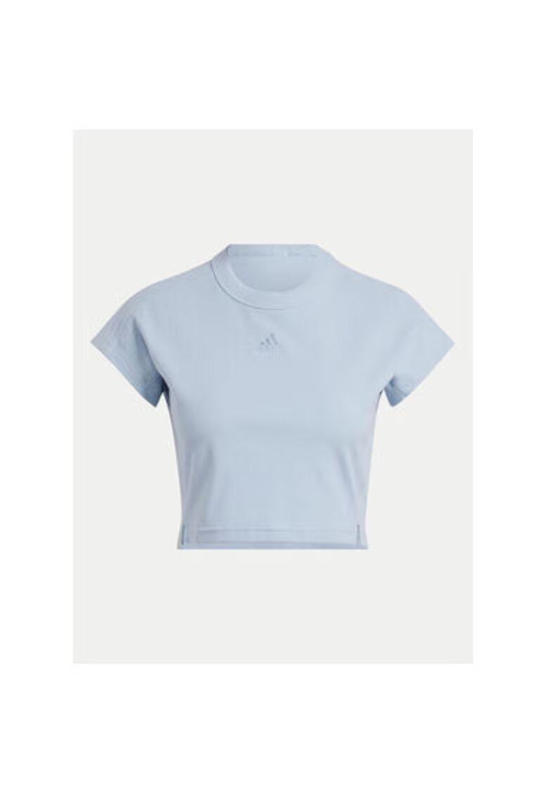 adidas Tricou dama - 303899974 - Viscoza/Bumbac/Elastan - Albastru - Albastru