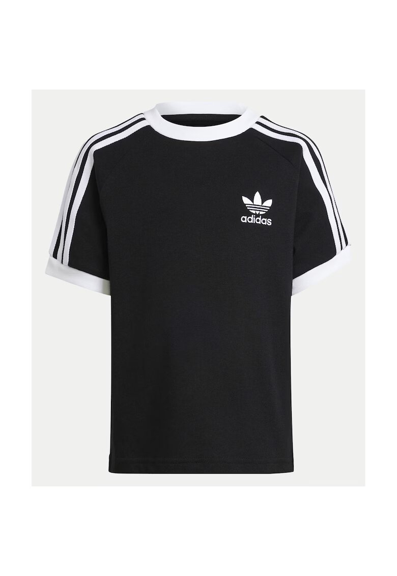 adidas Tricou din bumbac cu decolteu la baza gatului si logo