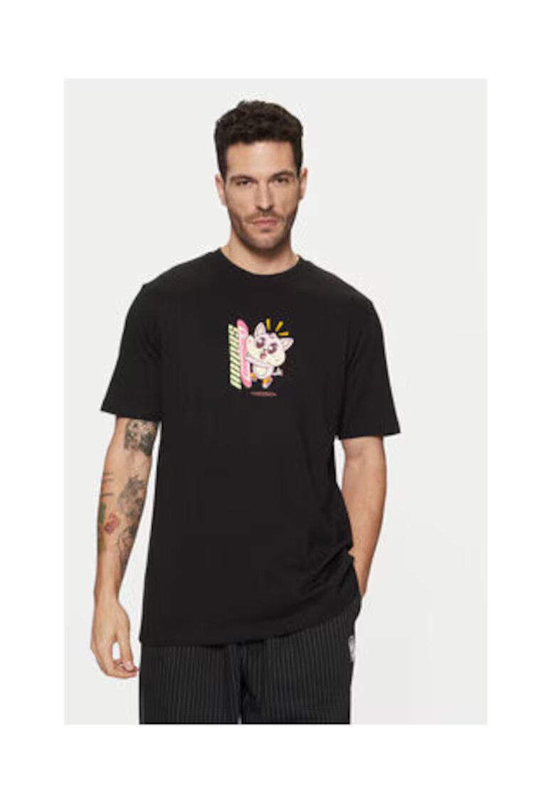 adidas Tricou din bumbac cu imprimeu la baza gatului