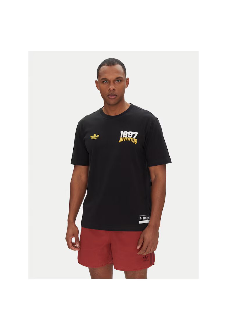 adidas Tricou din bumbac pentru barbati - negru