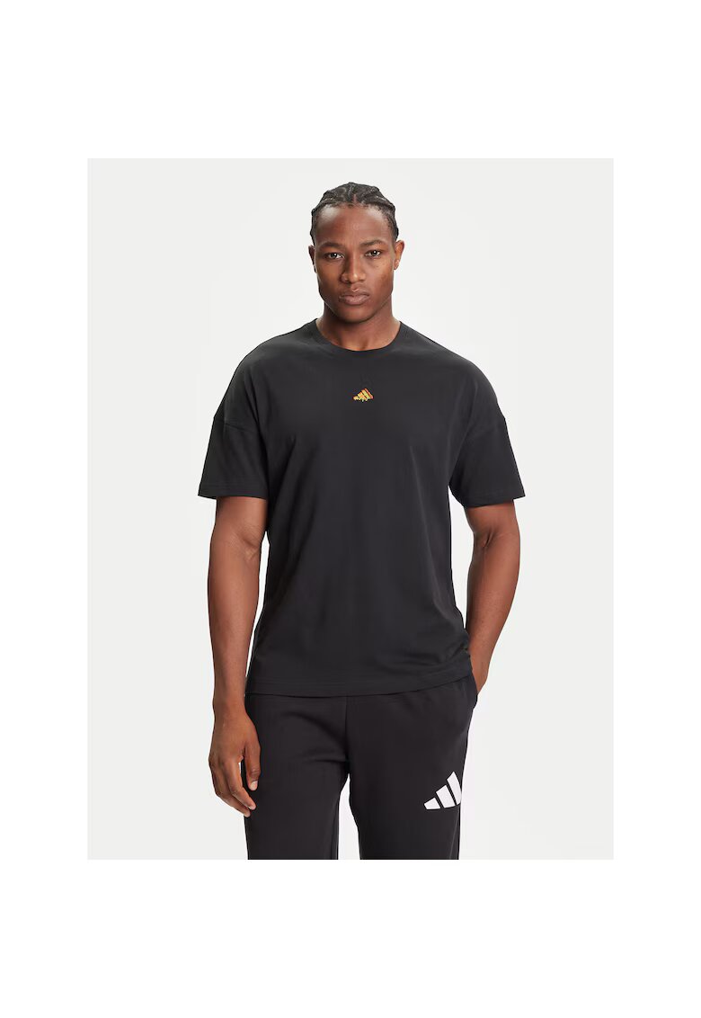 adidas Tricou sport barbati - negru - bumbac