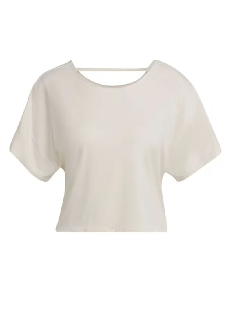 adidas Tricou sport dama Poliester/Elastan - cu cusaturi plate - alb
