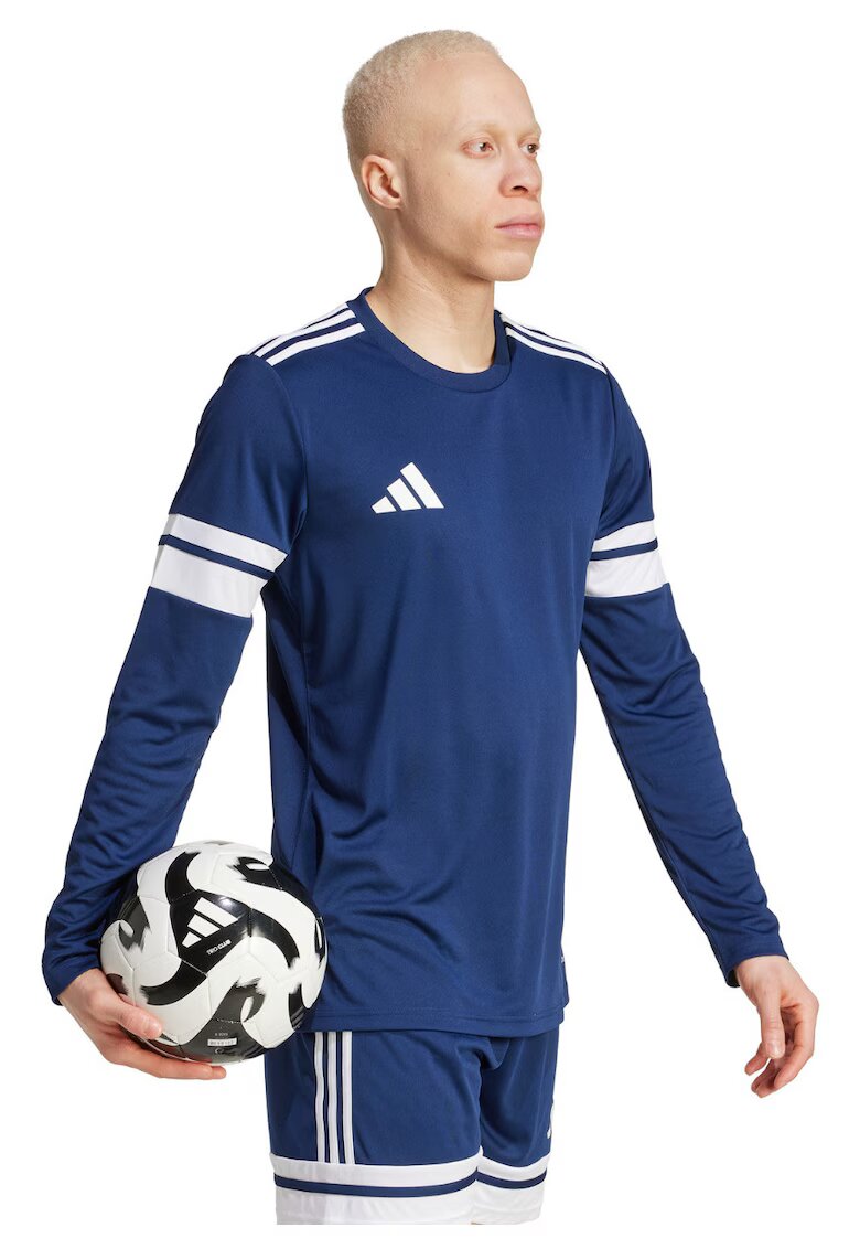 adidas Tricou sportiv barbatesc Squadra 25 - maneca lunga - bleumarin - poliester reciclabil -
