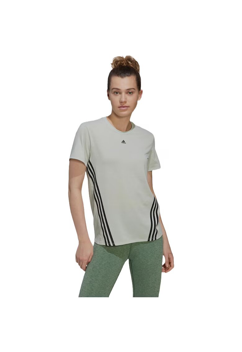 adidas Tricou Trainicons cu 3 dungi - Verde