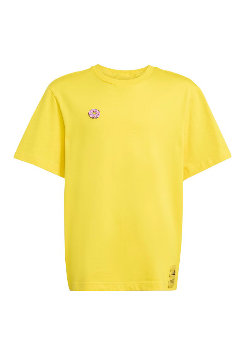 adidas Tricou uni din bumbac cu maneci cazute