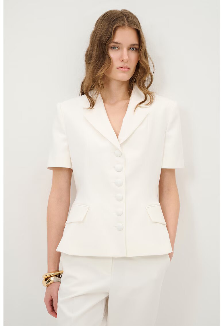 adL Sacou slim fit - Alb