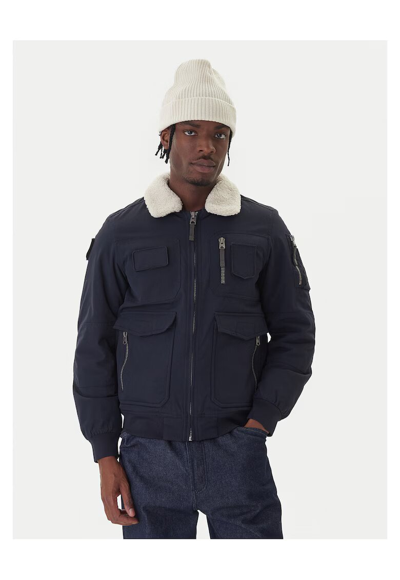 Aeronautica Militare Geaca bomber barbati bleumarin