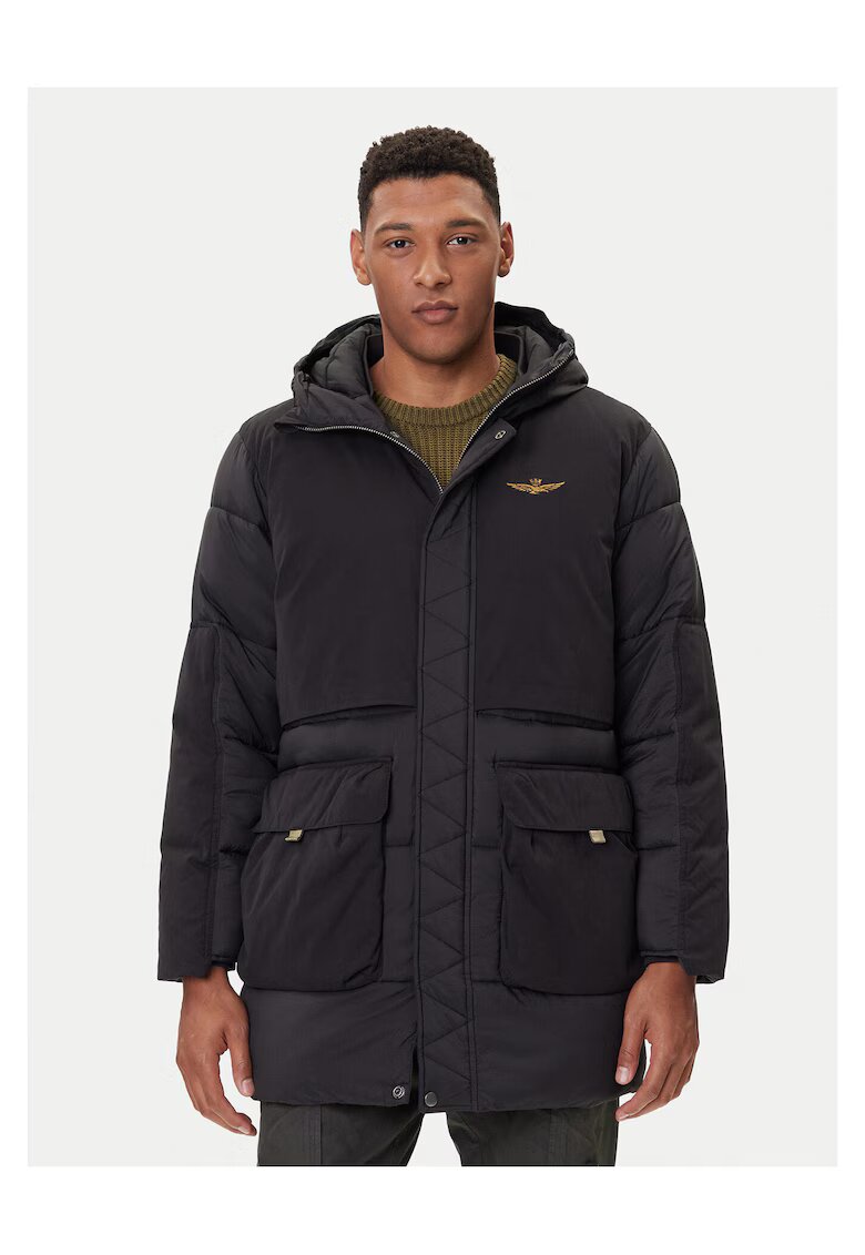 Aeronautica Militare Geaca de iarna barbati neagra