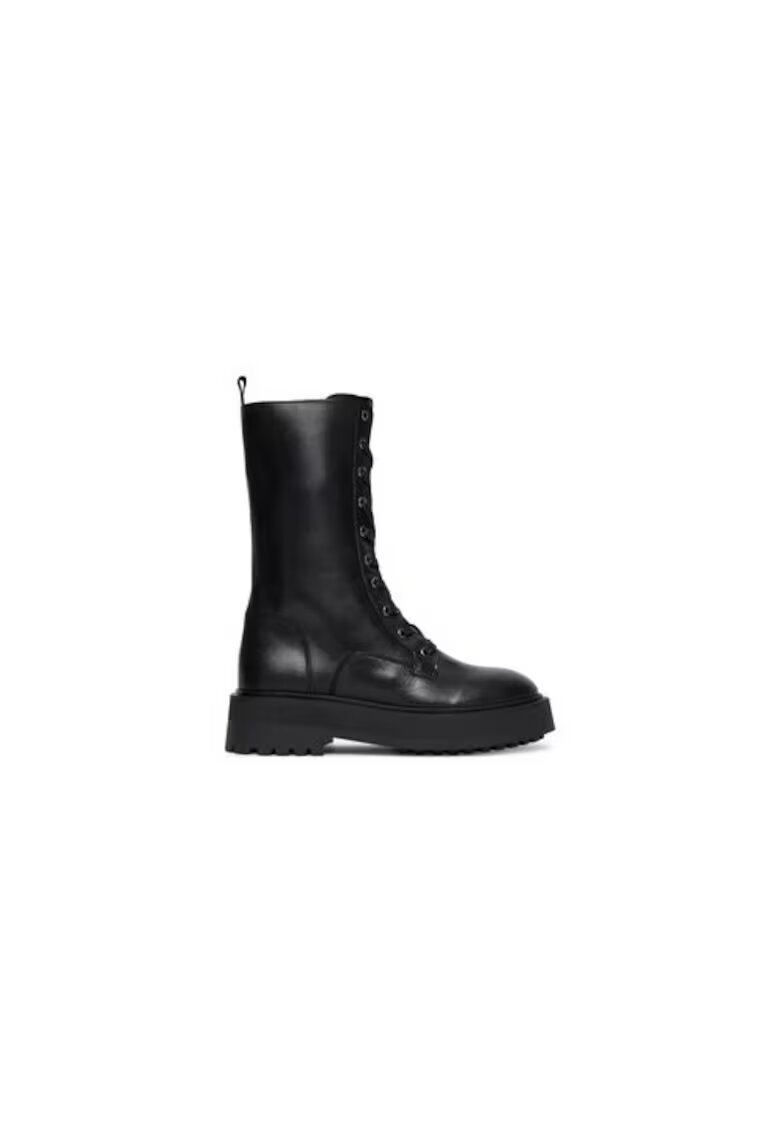 Aeronautica Militare Ghete dama - piele ecologica - negru