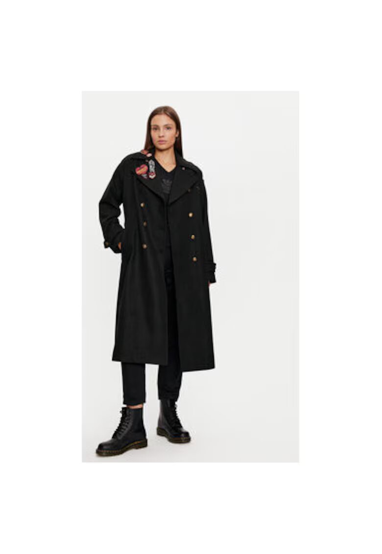 Aeronautica Militare Palton dama - 304565182 - Poliester - Negru - Negru