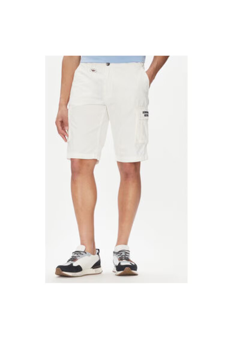 Aeronautica Militare Pantaloni scurti barbati 251BE066CT1122 - Bumbac - Alb - Alb