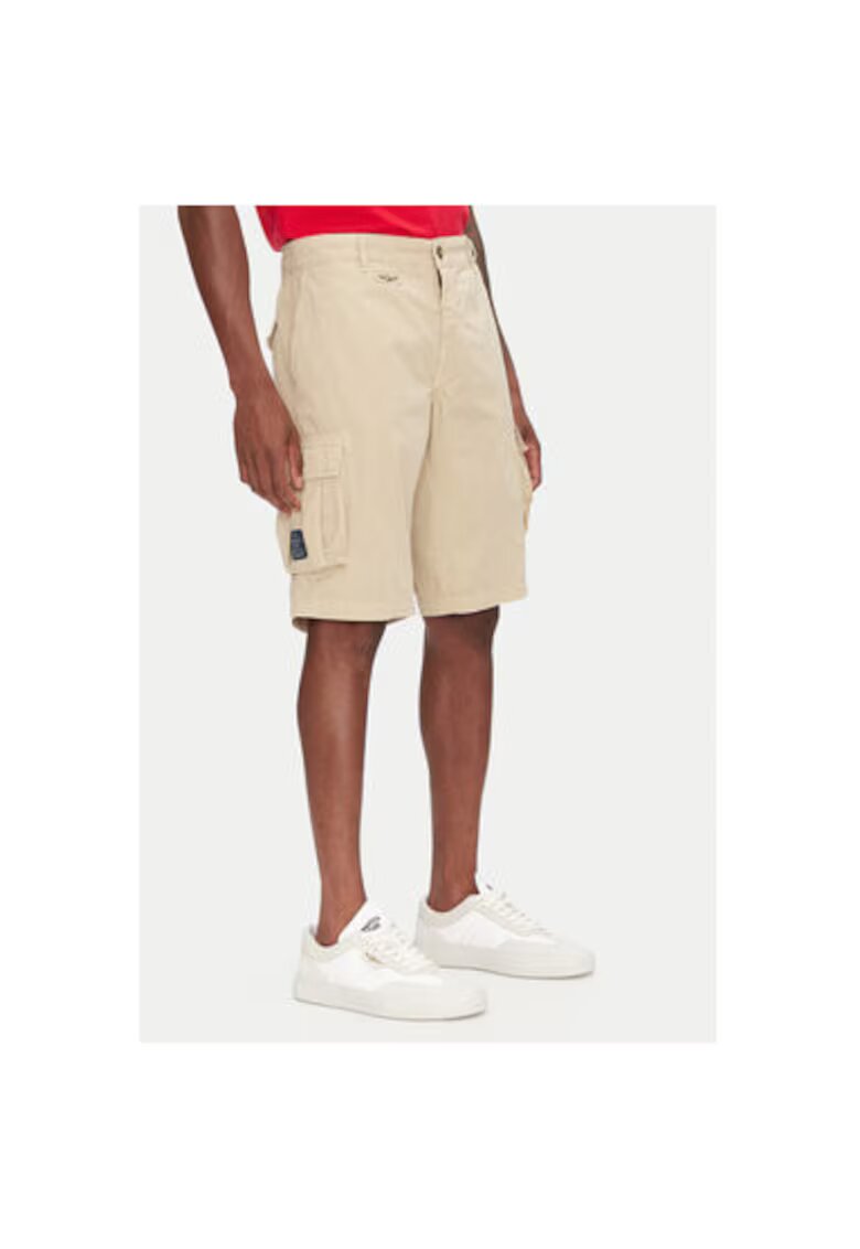 Aeronautica Militare Pantaloni scurti barbati 251BE066CT1122 - Bumbac - Bej - Bej
