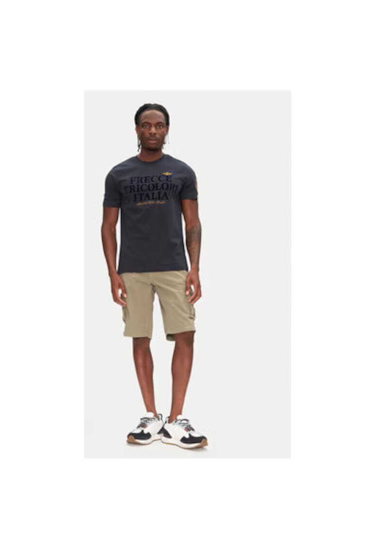 Aeronautica Militare Pantaloni scurti barbati 251BE066CT1122 - Bumbac - Kaki - Kaki