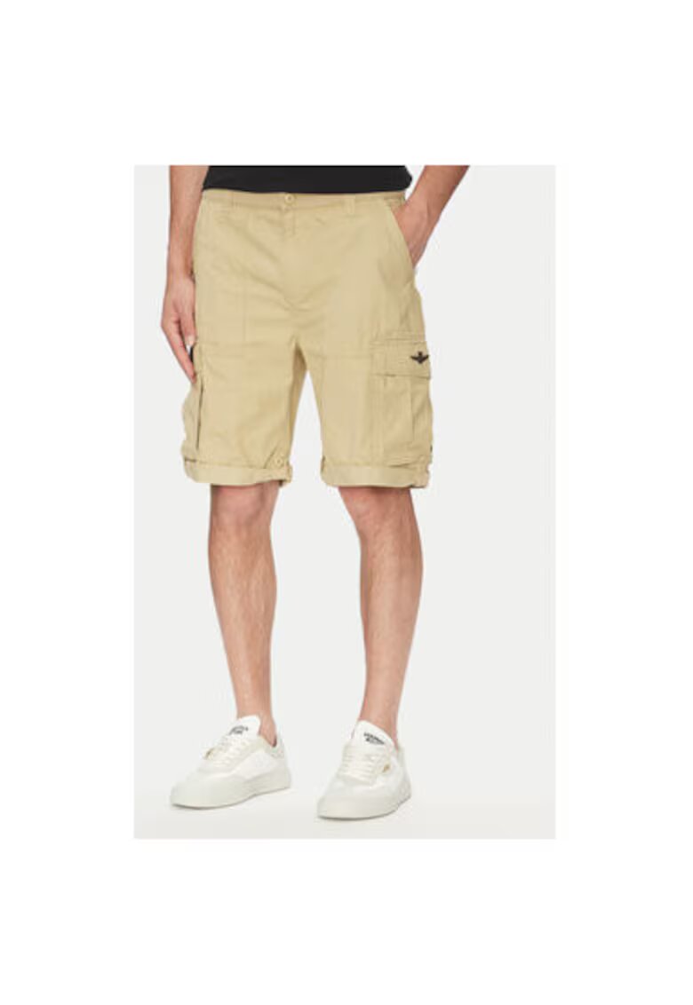Aeronautica Militare Pantaloni scurti barbati 251BE250CT3501 - Bumbac - Bej - Bej