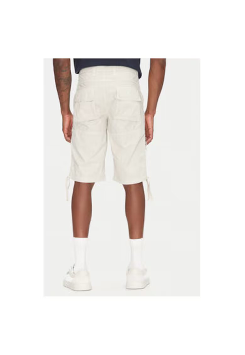 Aeronautica Militare Pantaloni scurti barbati Bumbac - Ecru - Ecru