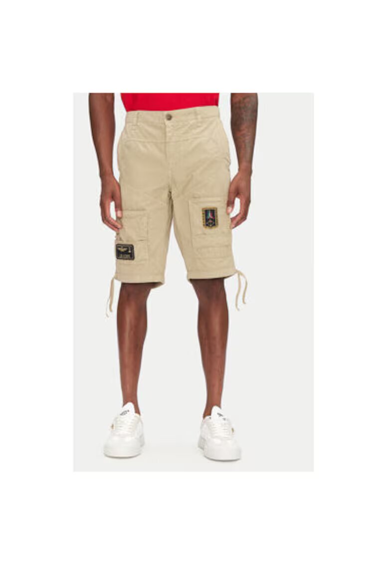 Aeronautica Militare Pantaloni scurti bumbac - Bej