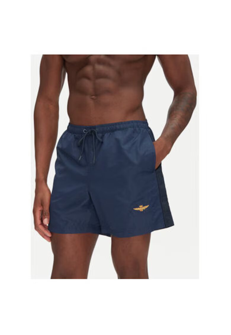 Aeronautica Militare Pantaloni scurti de baie barbati 251BW225CT3539 - Poliamida - Bleumarin - Bleumarin