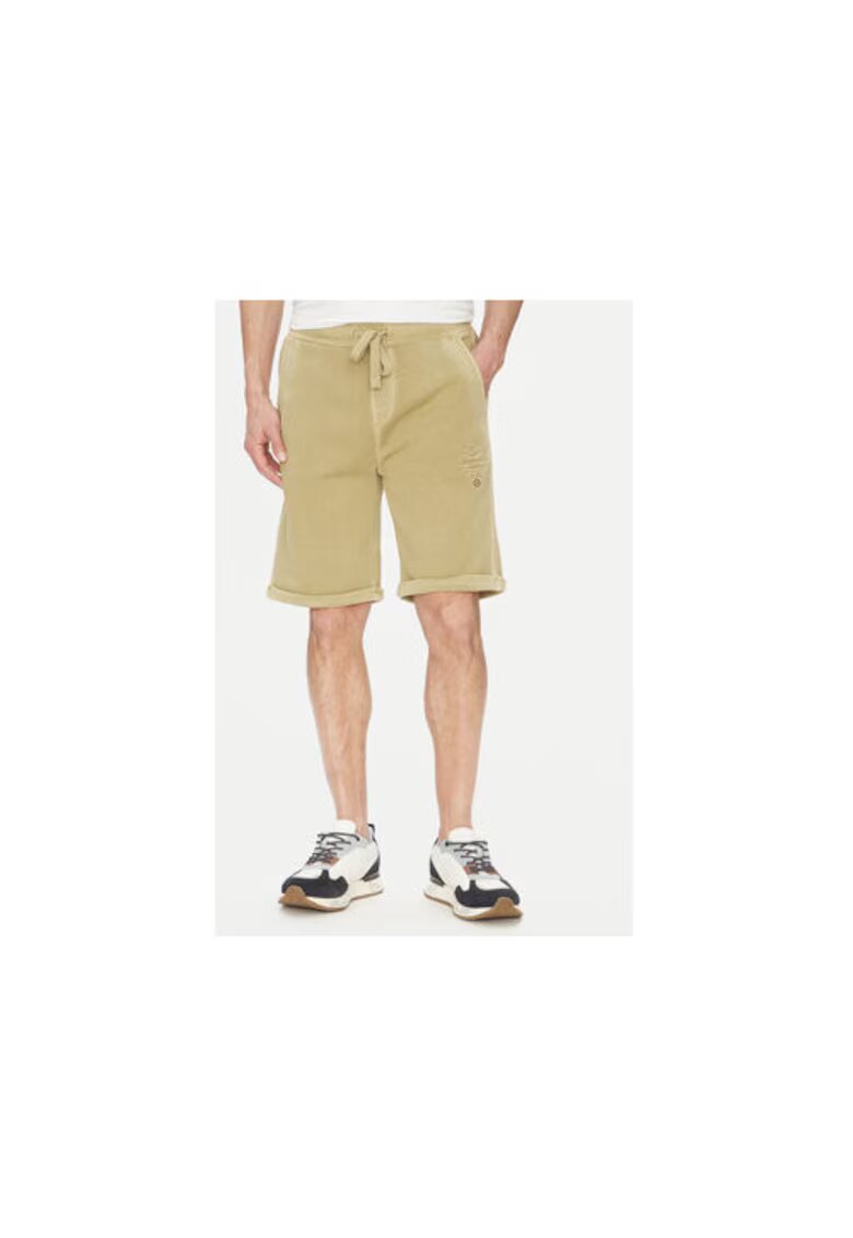 Aeronautica Militare Pantaloni scurti sport barbati 251BF016F583 - Bumbac - Bej - Bej