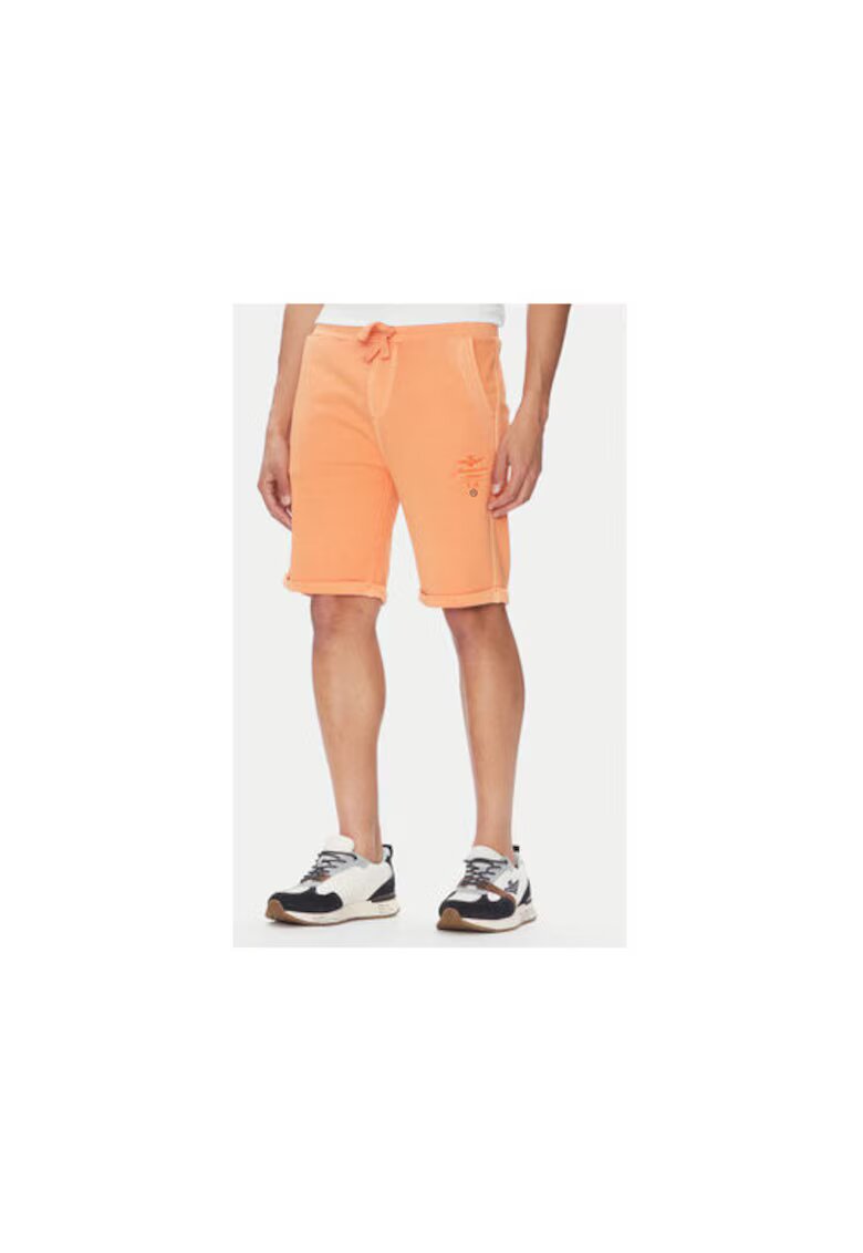 Aeronautica Militare Pantaloni scurti sport barbati 251BF016F583 - Bumbac - Portocaliu - Portocaliu