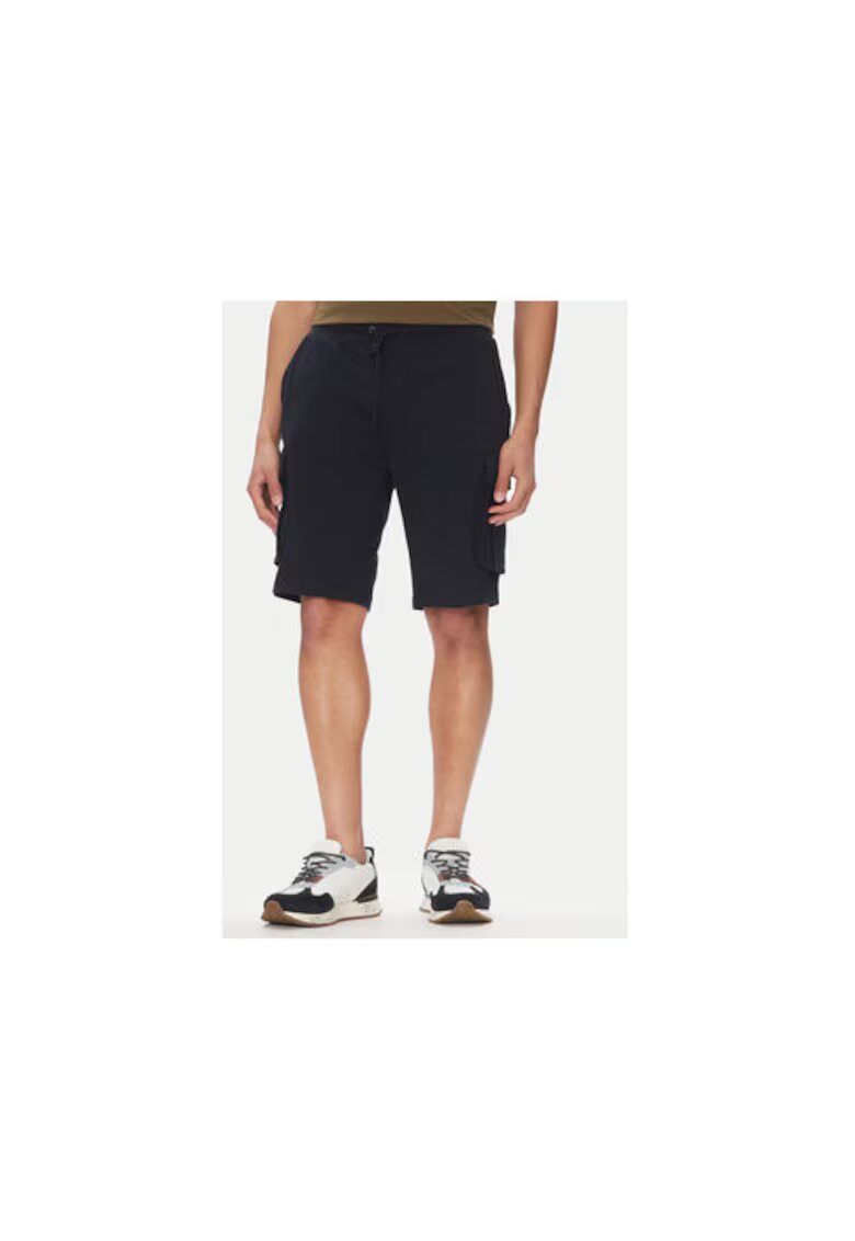 Aeronautica Militare Pantaloni scurti sport barbati 251BF025F459 - Bumbac/Elastan - Bleumarin - Bleumarin