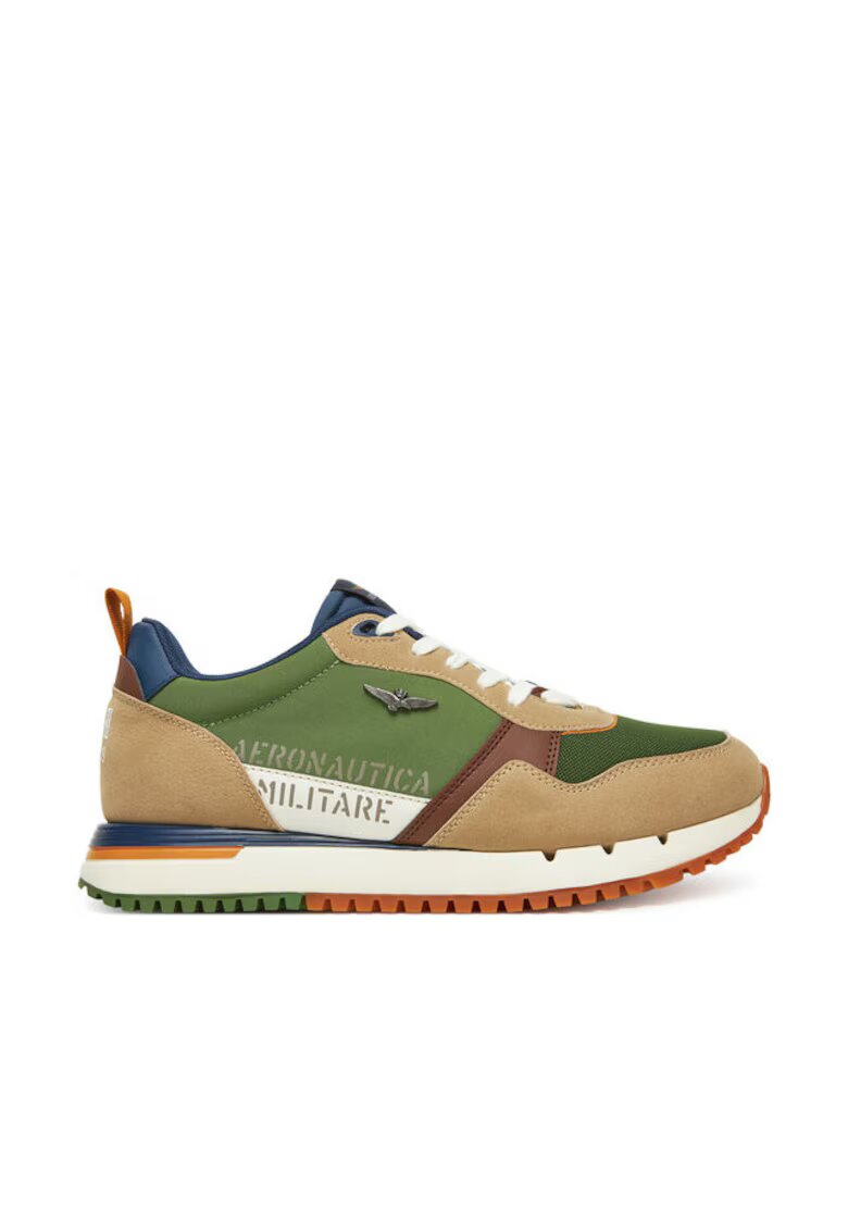 Aeronautica Militare Pantofi sport barbati - 251SC283CT3544 - Piele naturala - Verde - Verde