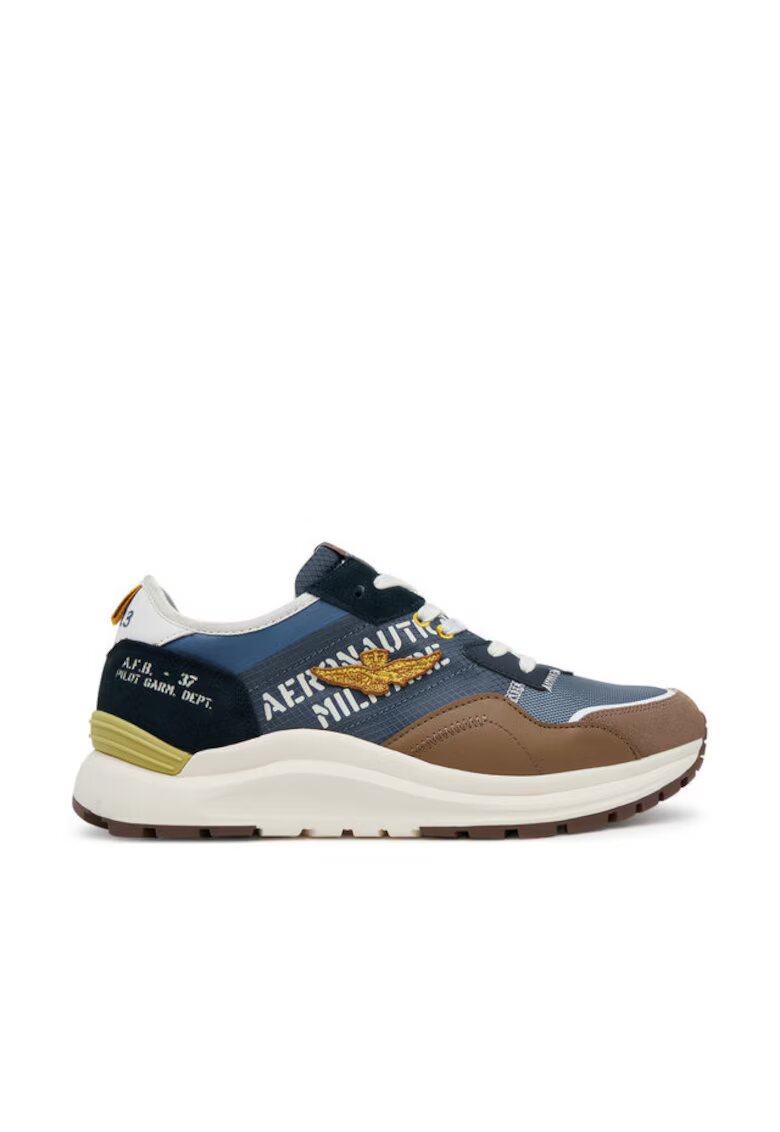 Aeronautica Militare Pantofi sport barbati - 251SC286CT3543 - Piele naturala - Multicolor
