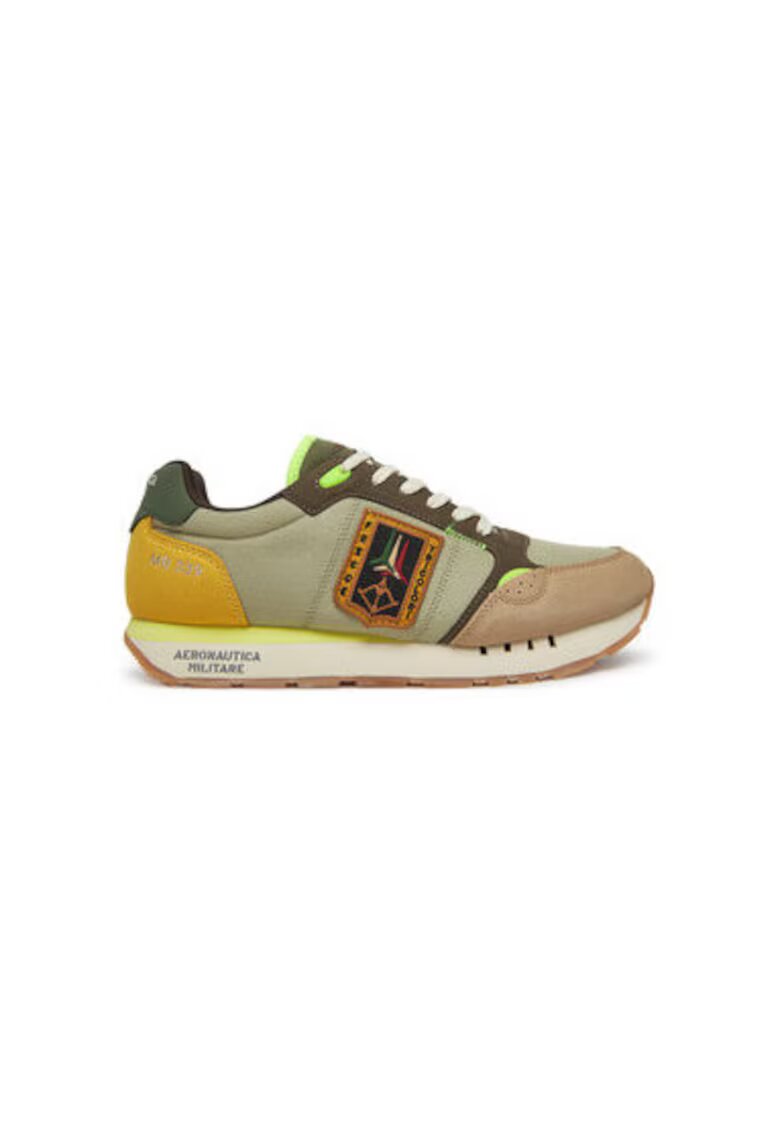 Aeronautica Militare Pantofi sport barbati - 251SC292CT3547 - Textil - Verde - Verde