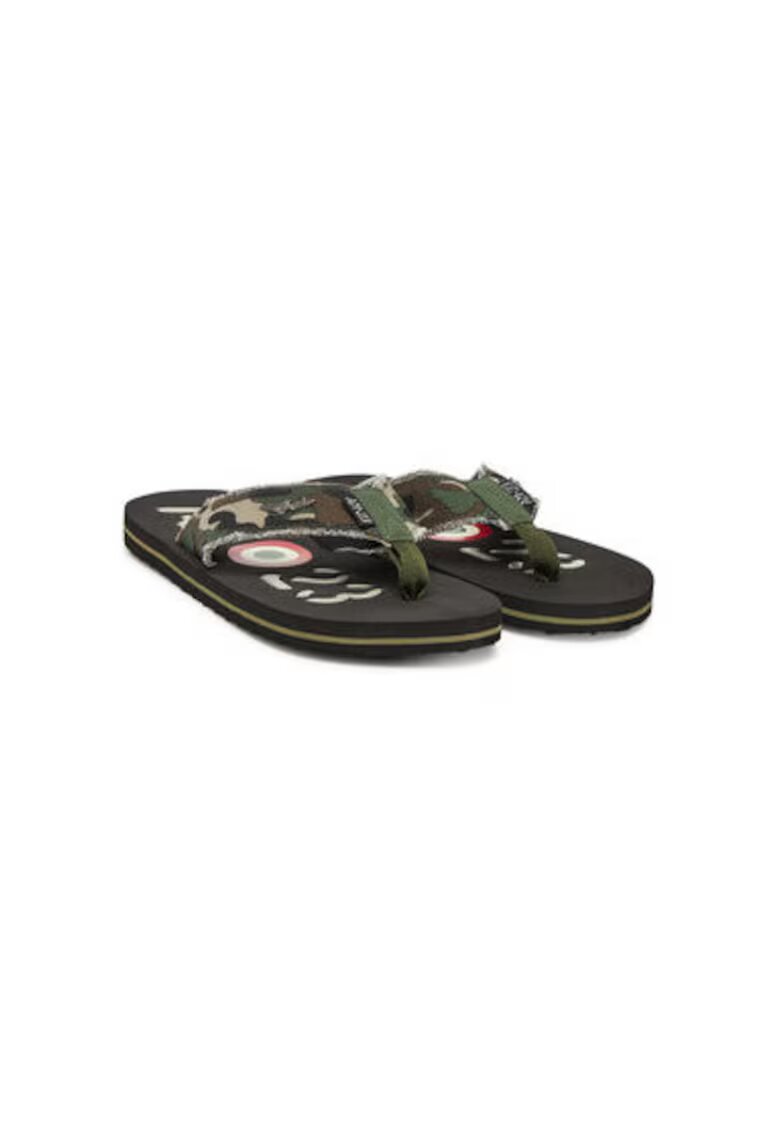 Aeronautica Militare Papuci flip-flop barbati 251SC310CT3593 - Textil - Kaki - Kaki