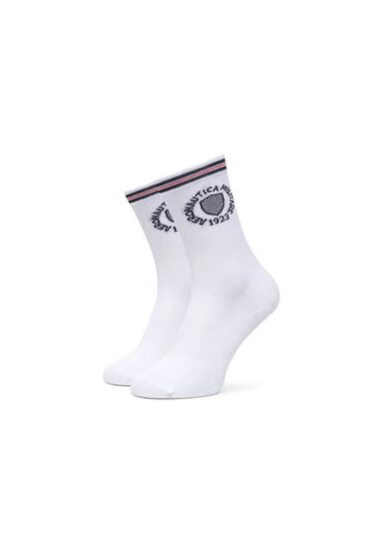 Aeronautica Militare Sosete inalte unisex unisex 251CZ015DL561 - Textil - Alb