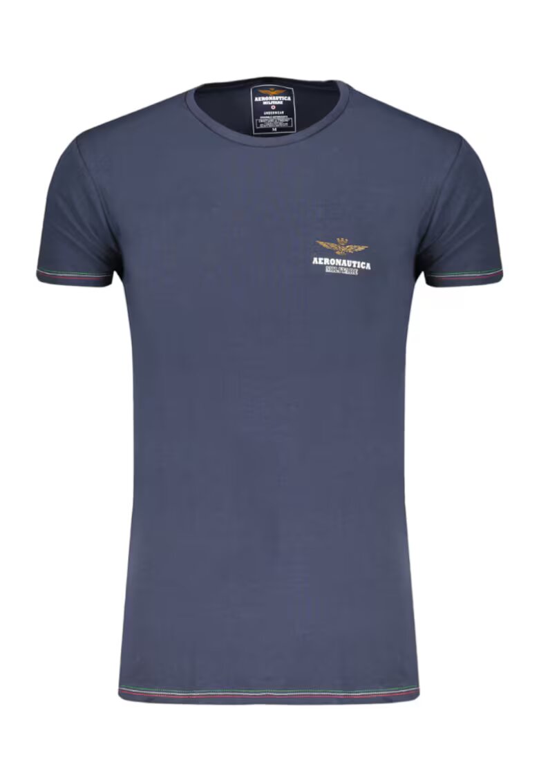 Aeronautica Militare Tricou barbati - 303997120 - Bumbac - Negru