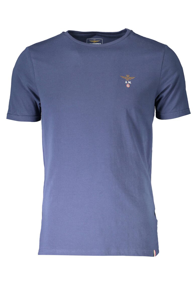Aeronautica Militare Tricou barbati - 95% Bumbac - 5% Elastan - Albastru - SCOTI001J508 - Albastru