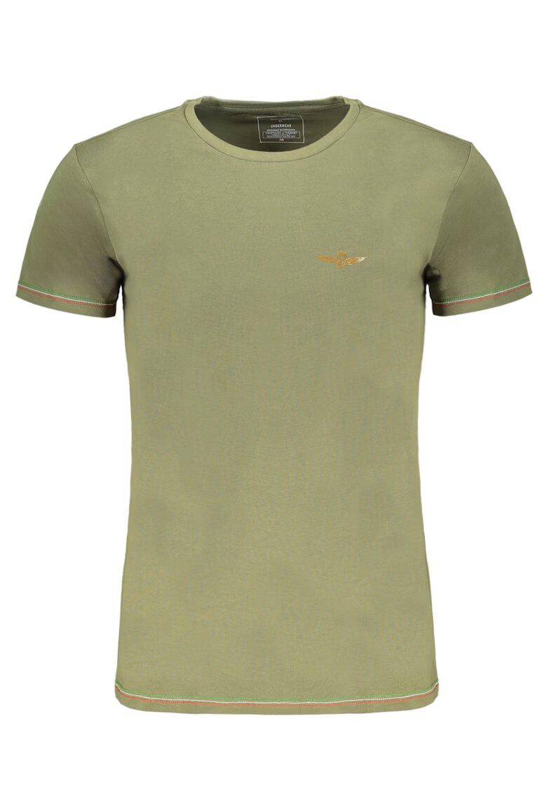 Aeronautica Militare Tricou barbati - 95% bumbac - 5% elastan - Verde - SCOTI003J508