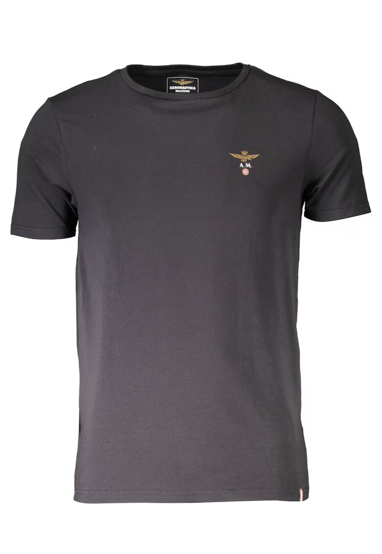 Aeronautica Militare Tricou barbati cu aplicatie logo discreta - - Negru