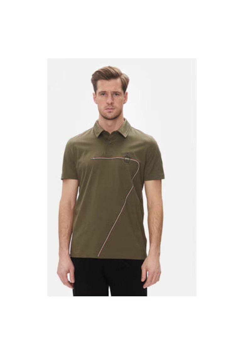 Aeronautica Militare Tricou polo barbati 251PO1862J682 - Bumbac - Kaki - Kaki
