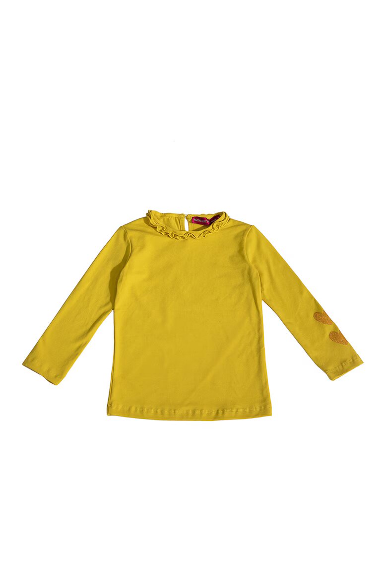 Agatha Ruiz de la Prada Bluza cu decolteu la baza gatului - Galben sofran