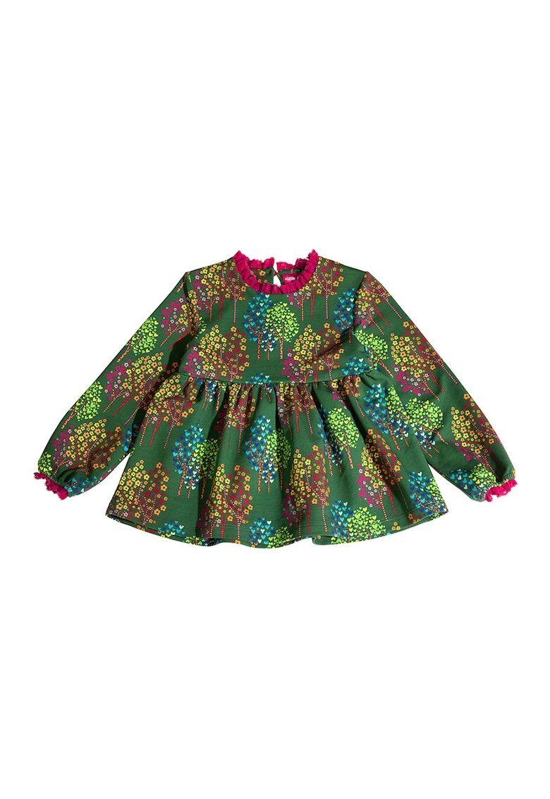 Agatha Ruiz de la Prada Bluza cu imprimeu si decolteu la baza gatului - Multicolor