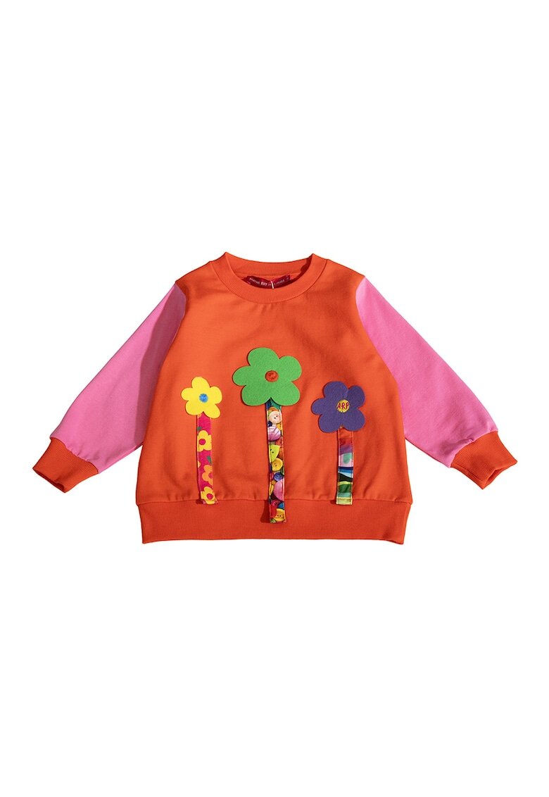 Agatha Ruiz de la Prada Bluza de trening cu decolteu la baza gatului - din amestec de bumbac - Multicolor