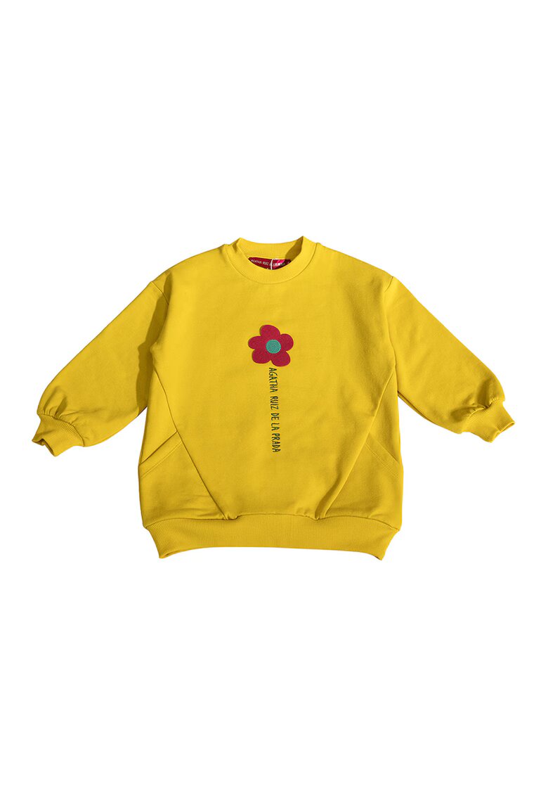 Agatha Ruiz de la Prada Bluza de trening cu decolteu la baza gatului si imprimeu