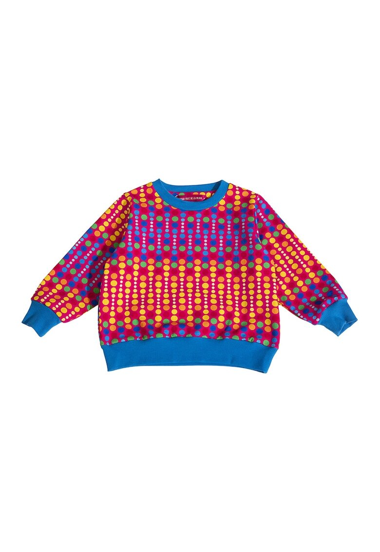 Agatha Ruiz de la Prada Bluza de trening cu decolteu la baza gatului si imprimeu grafic - Multicolor