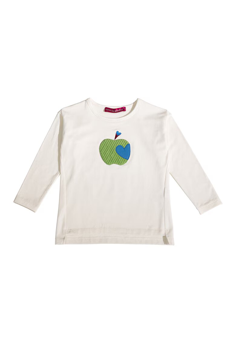 Agatha Ruiz de la Prada Bluza regular fit cu decolteu la baza gatului - Alb