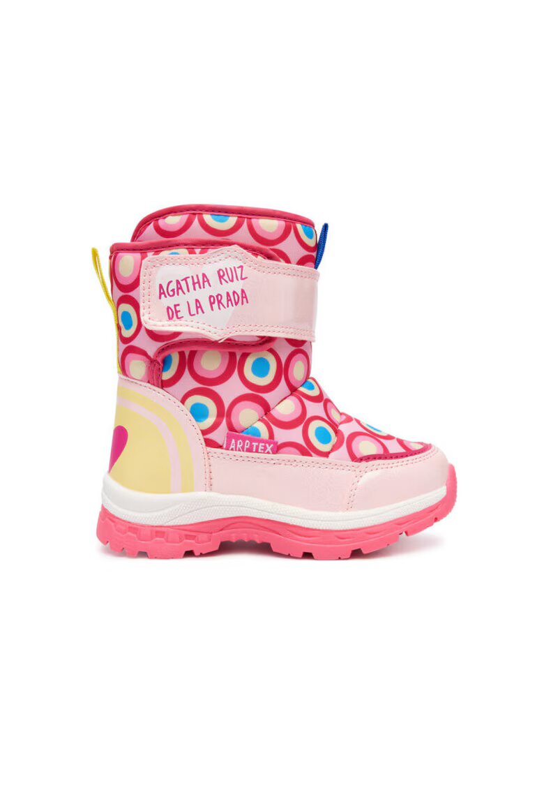 Agatha Ruiz de la Prada Ghete de zapada copii - roz - imitatie de piele