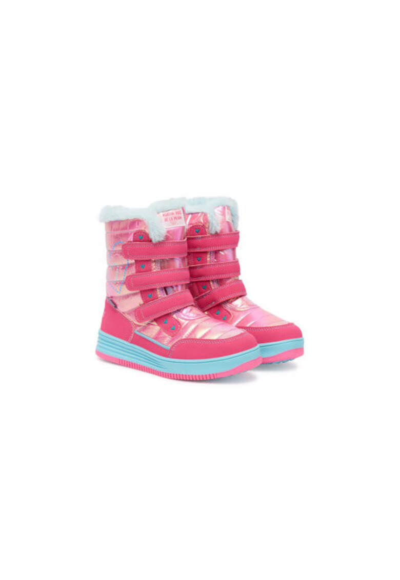 Agatha Ruiz de la Prada Ghete de zapada pentru fete - 305467126 - piele ecologica - roz/albastru