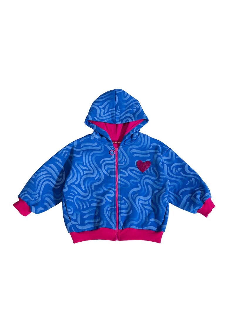 Agatha Ruiz de la Prada Hanorac cu model si maneci cazute - Albastru