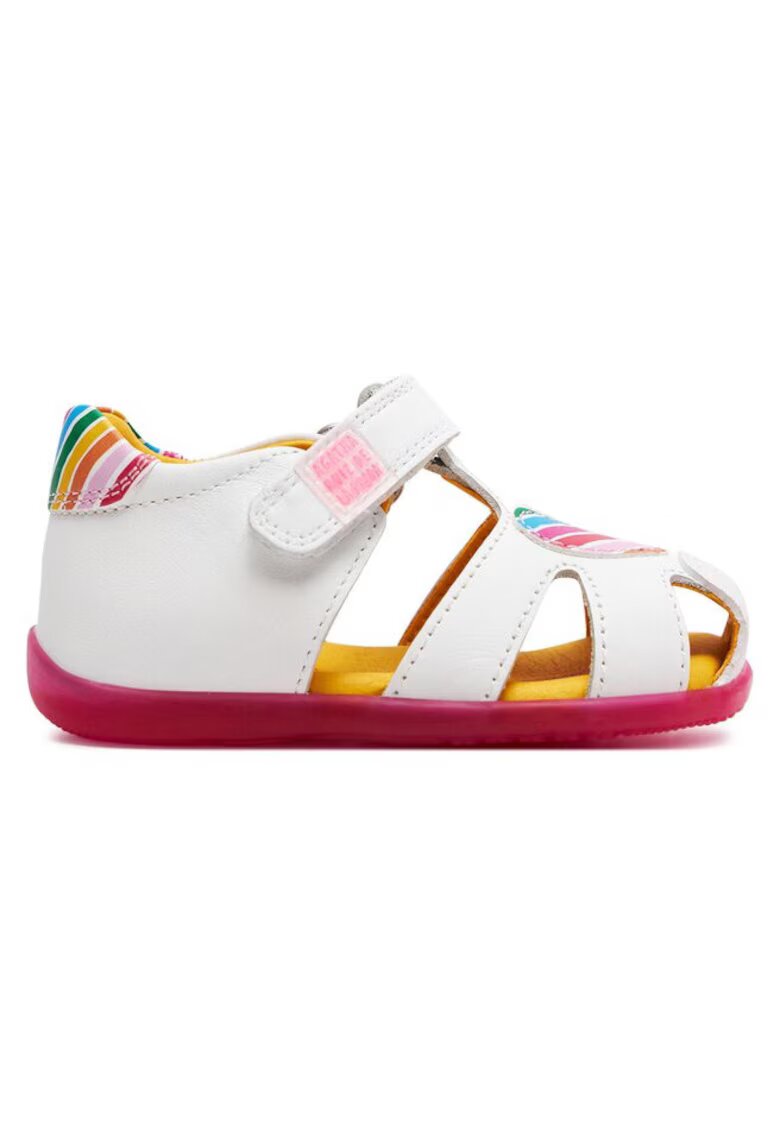 Agatha Ruiz de la Prada Sandale copii 303695347 - Piele naturala - Alb
