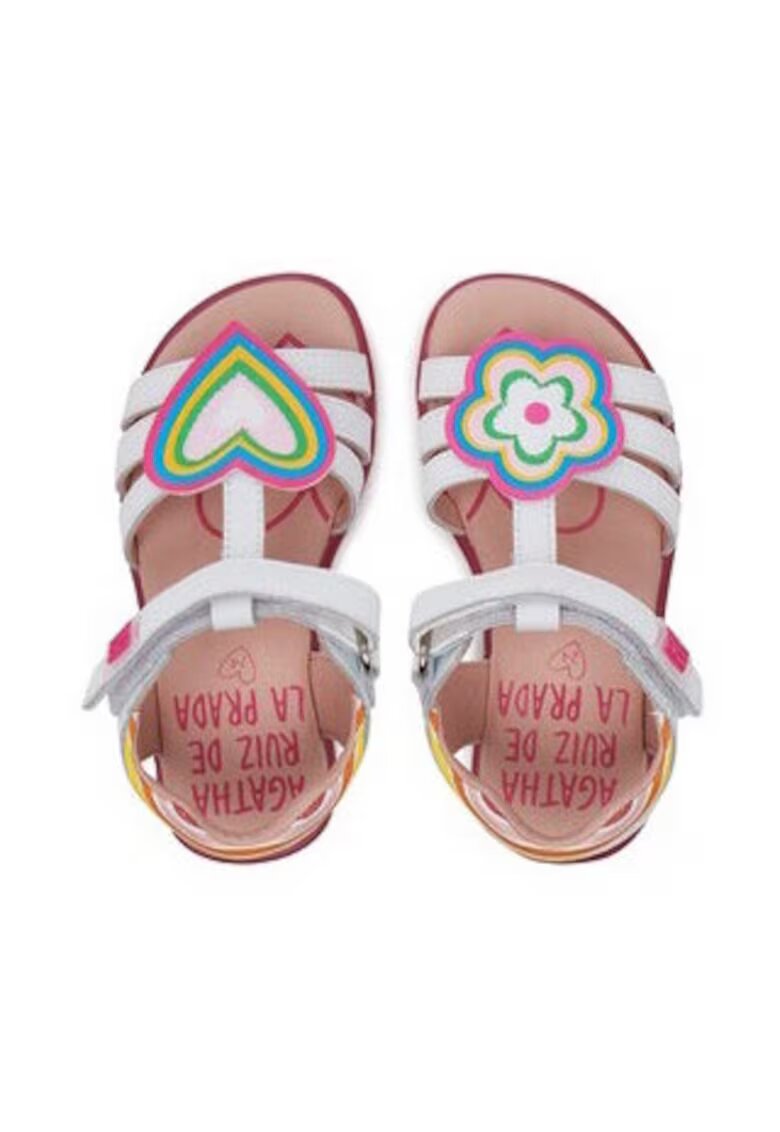Agatha Ruiz de la Prada Sandale fete 305202154 - Piele naturala - Alb - Alb