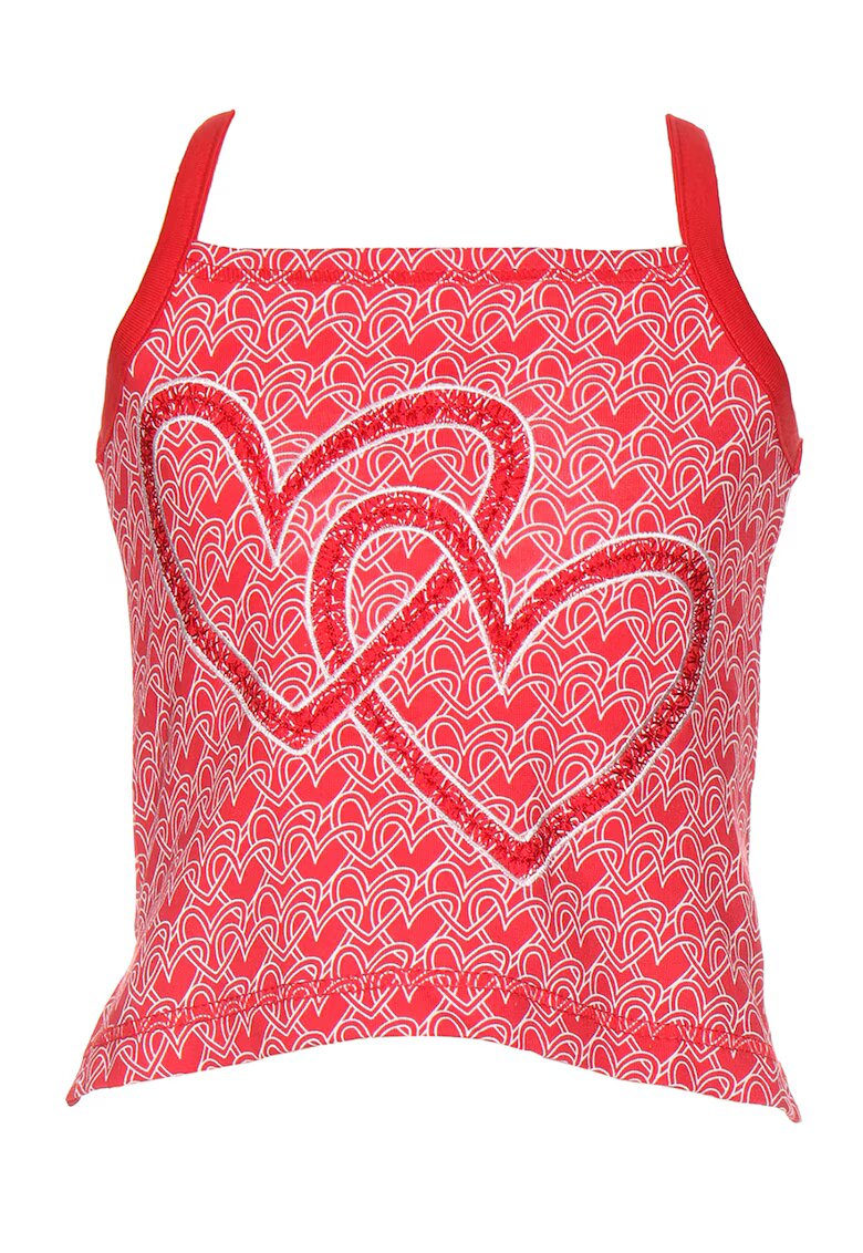 Agatha Ruiz de la Prada Top cu imprimeu grafic - Rosu/Alb