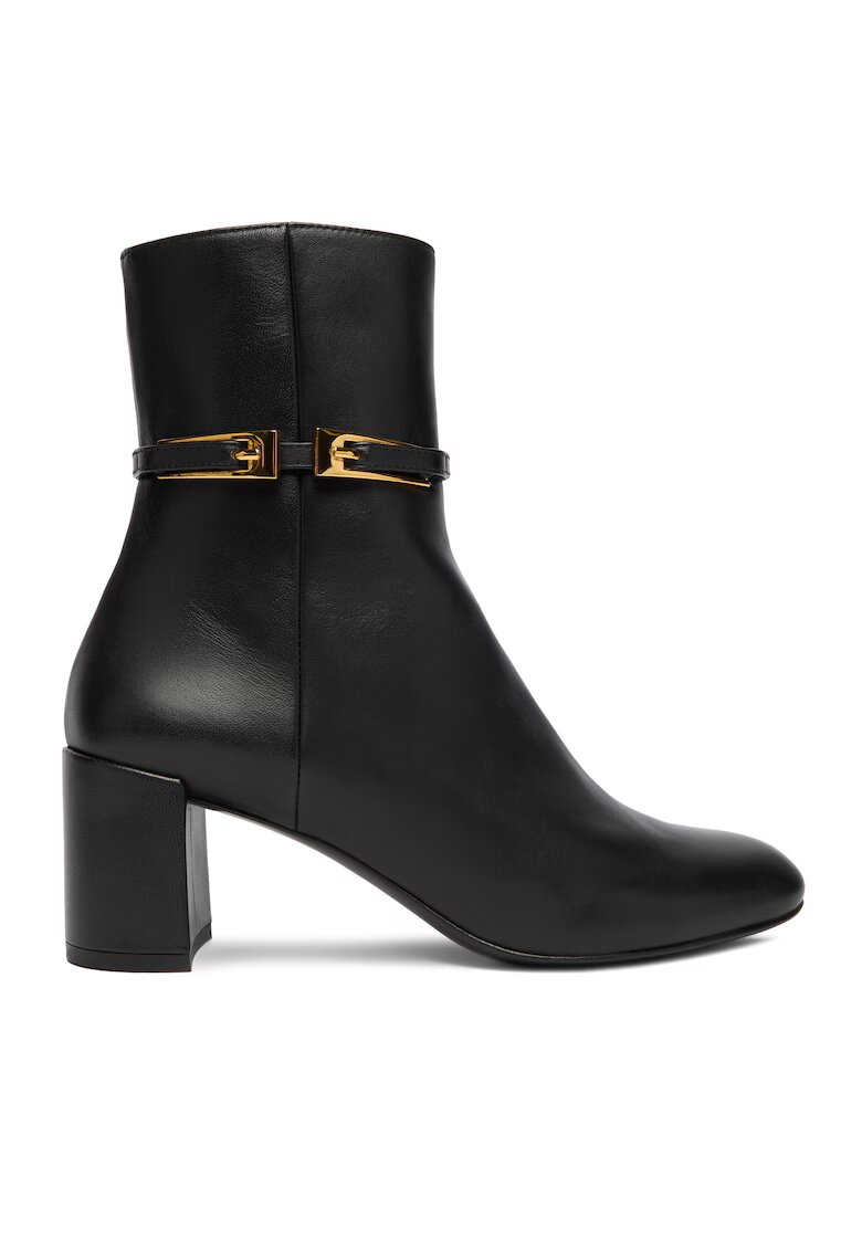 AGL Botine dama piele naturala - negru