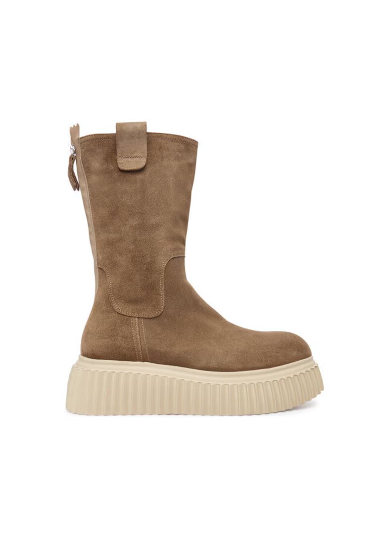 AGL Cizme dama - 305639820 - piele naturala - maro