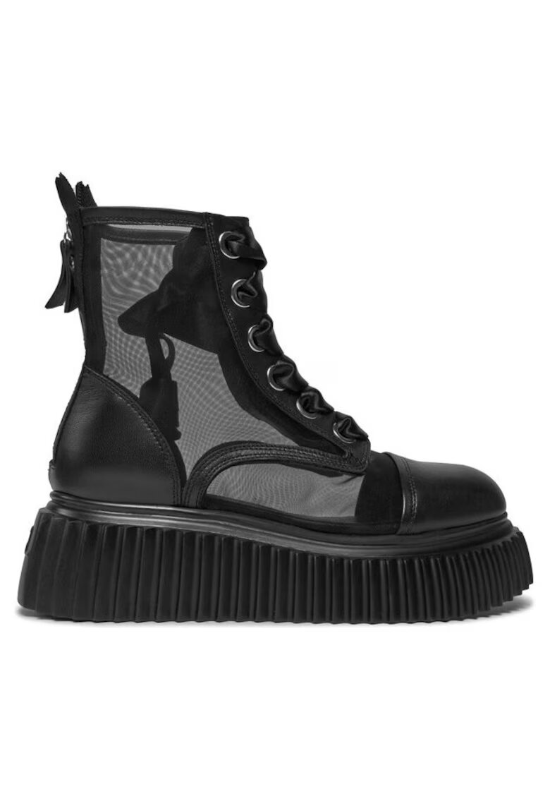 AGL Ghete dama 303581893 - Sintetic - Negru - Negru