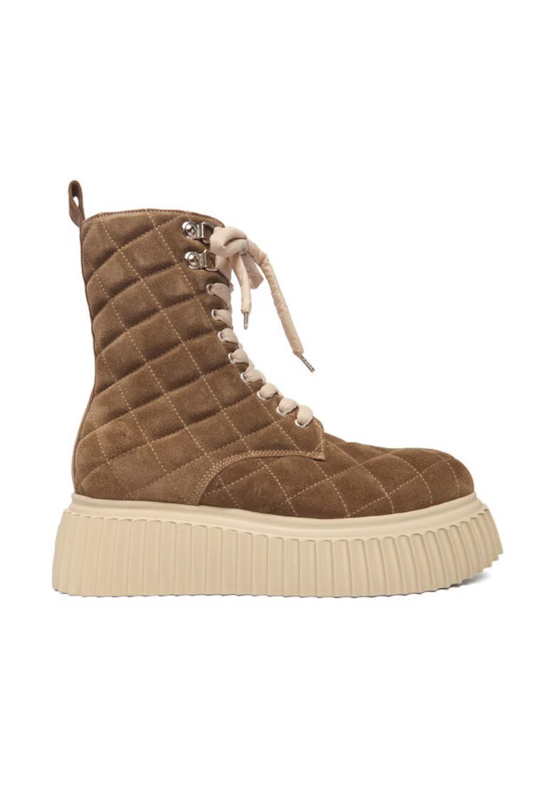 AGL Ghete dama D751566PGKI014G588 - Piele naturala - Maro